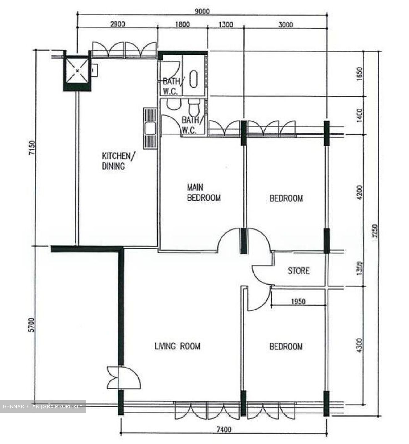 Blk 349 Clementi Avenue 2 (Clementi), HDB 4 Rooms #524063241